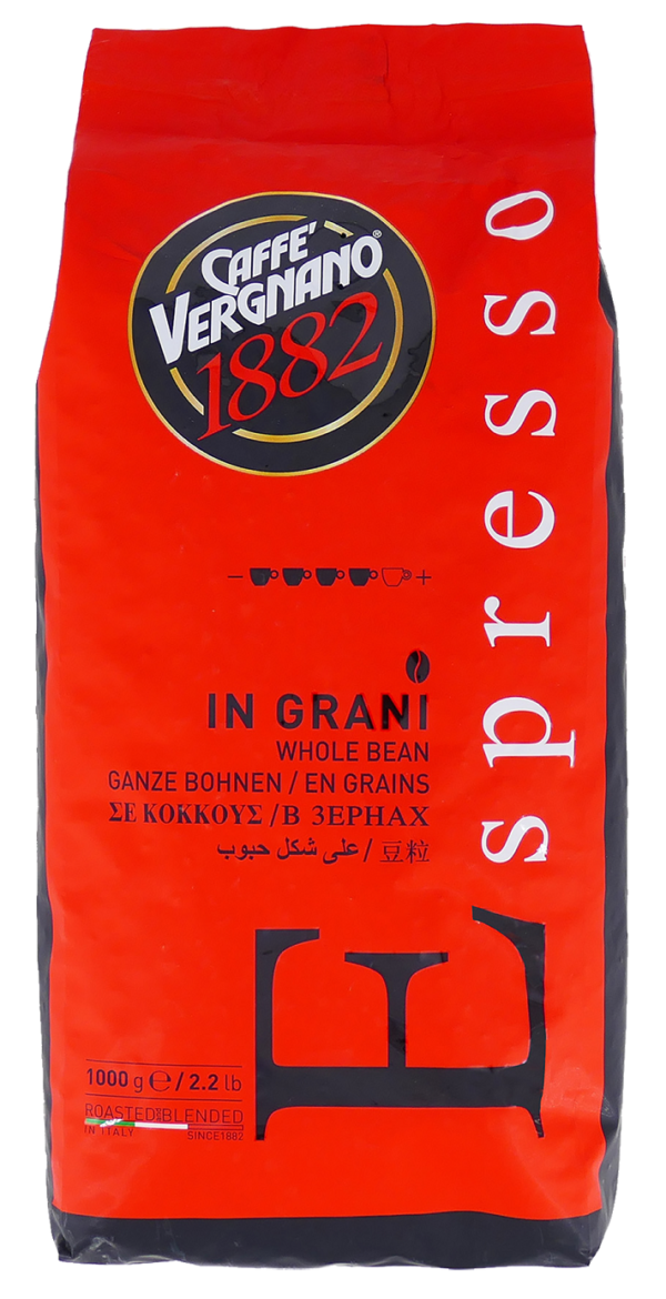 Caffè Vergnano Espresso coffee beans (6 x 1 Kilo)