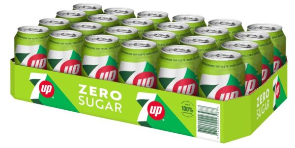 7-Up Zero Sugar (24 x 0,33 Liter cans DK) - Image 2