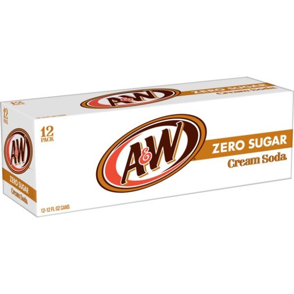 A&W USA Zero Sugar Cream Soda (12 x 0,355 Liter cans) - Image 2