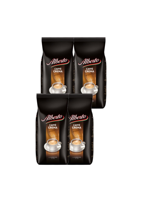 Alberto Caffe Crema Coffee Beans (4 x 1 Kilo) - Image 2