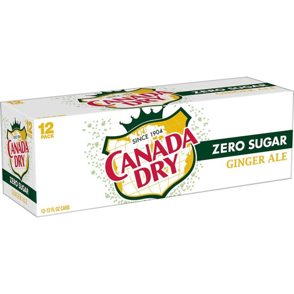 Canada Dry USA Ginger Ale Zero Sugar (12 x 0,355 Liter cans) - Image 2