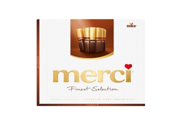 Merci Assorted Dark Chocolates 250g – per pallet